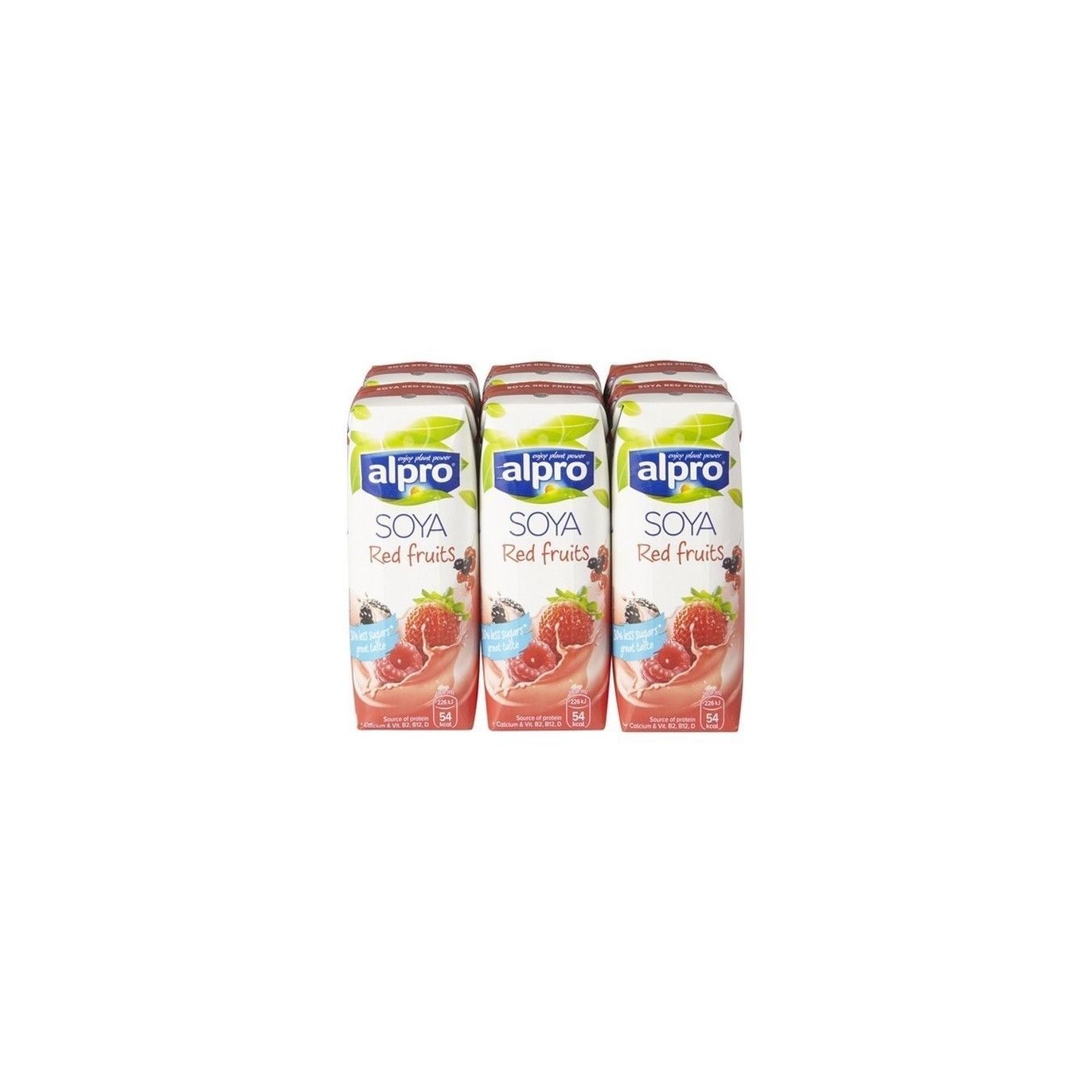Alpro soya drink fruits rouges brique 6x25cl - CHOCKIES