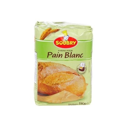 Soubry farine pain blanc 5 kg CHOCKIES épicerie belge