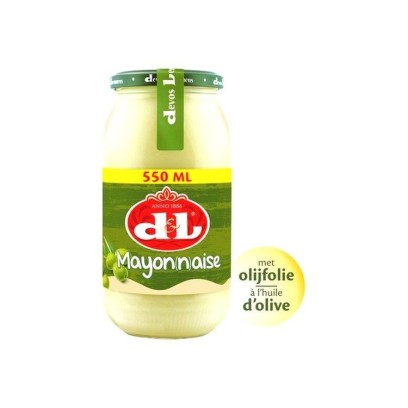 Devos Lemmens mayonnaise huile olive 550 ml