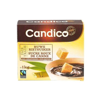 Candico sucre roux de canne en morceaux 1 kg - CHOCKIES