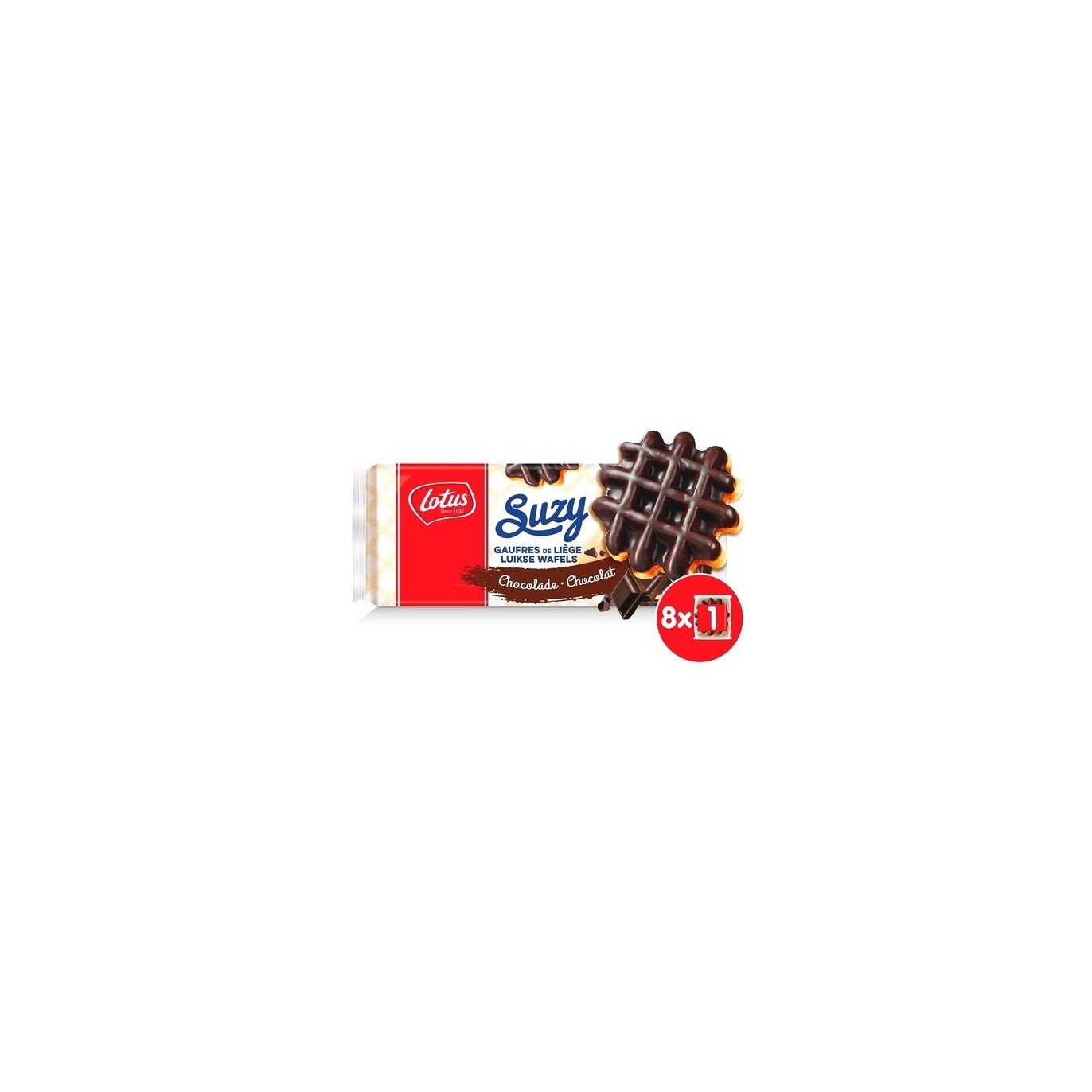 Lotus 8 gaufres Liège chocolat Suzy 460 gr