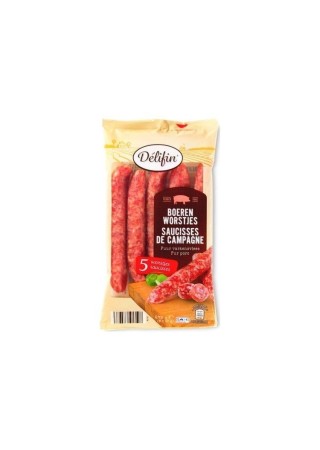 A - Délifin saucisses campagne 5 pcs 275 gr CHOCKIES