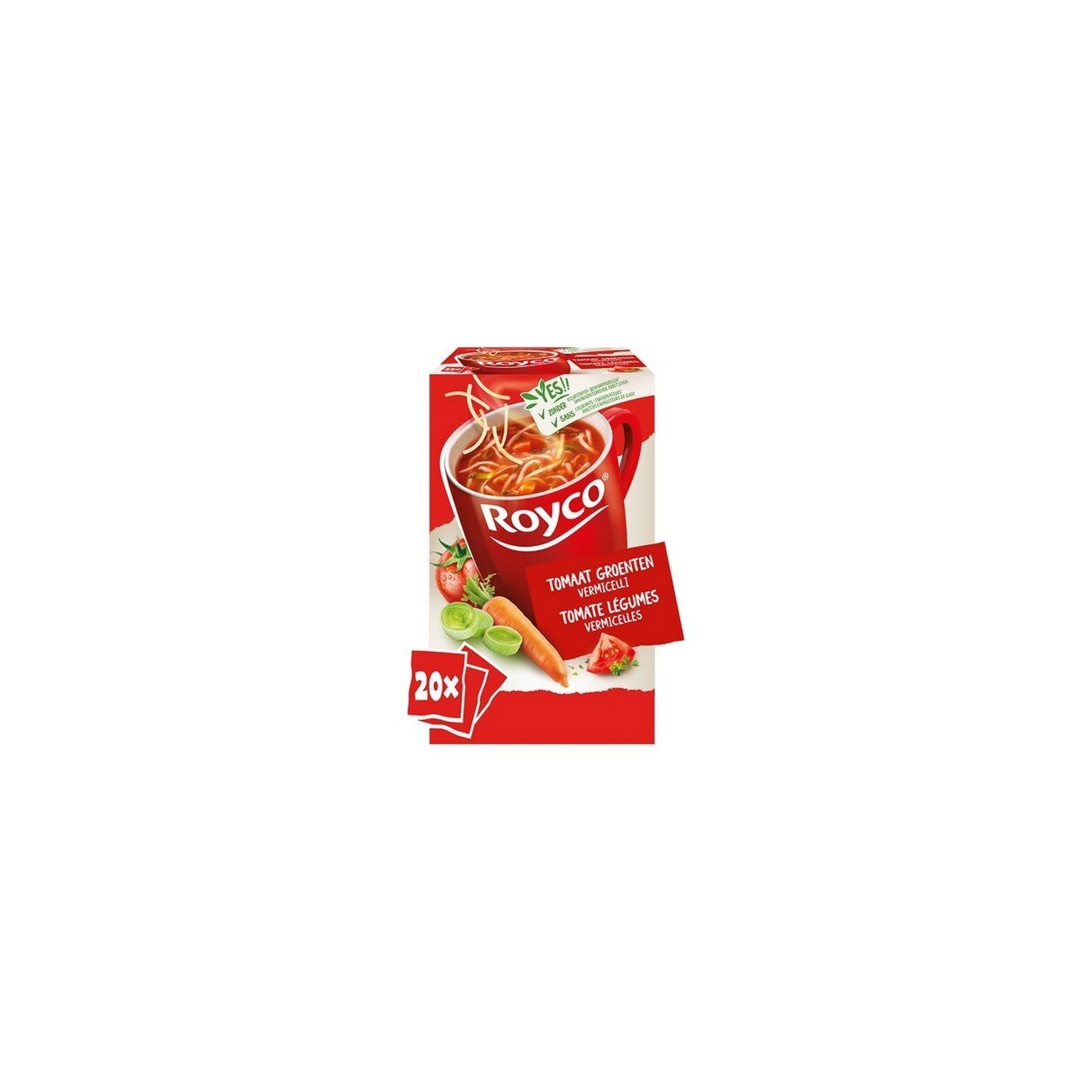 Royco tomates légumes vermicelles 20 pcs