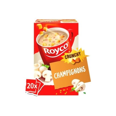 Royco Crunchy soupe champignons 20 pc