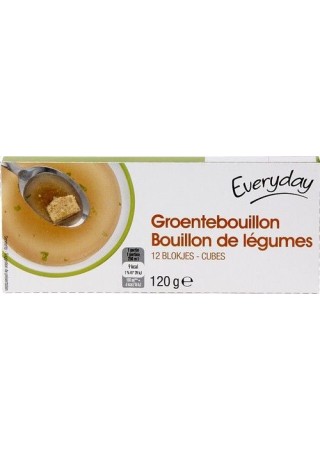 EVERYDAY bouillon légumes 12x10gr - EPICERIE CHOCKIES