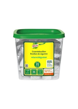 Knorr bouillon légumes dégraissé 72 tablettes