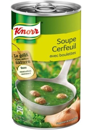 Knorr cerfeuil boulettes 515ml - soupe boite chockies