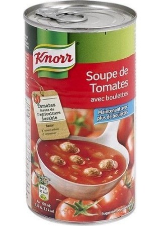 Knorr tomates boulettes 515ml - soupe boite chockies