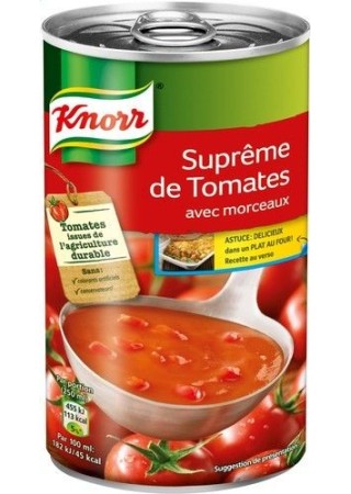 Knorr suprème de tomates 515ml - soupe boite chockies