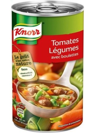 Knorr tomates légumes 515ml - soupe boite chockies