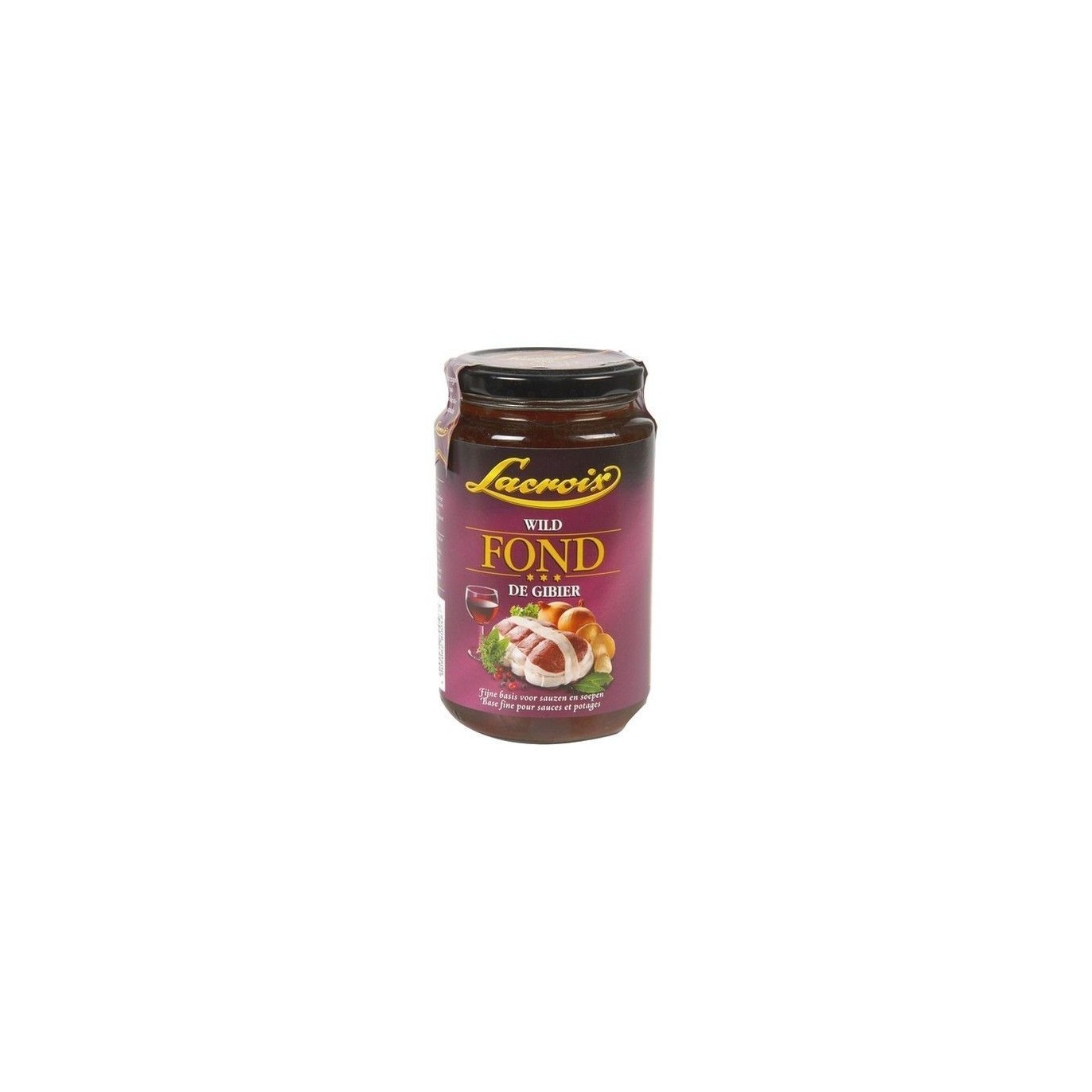 Lacroix bouillon fond gibier 400 ml soupe boite chockie