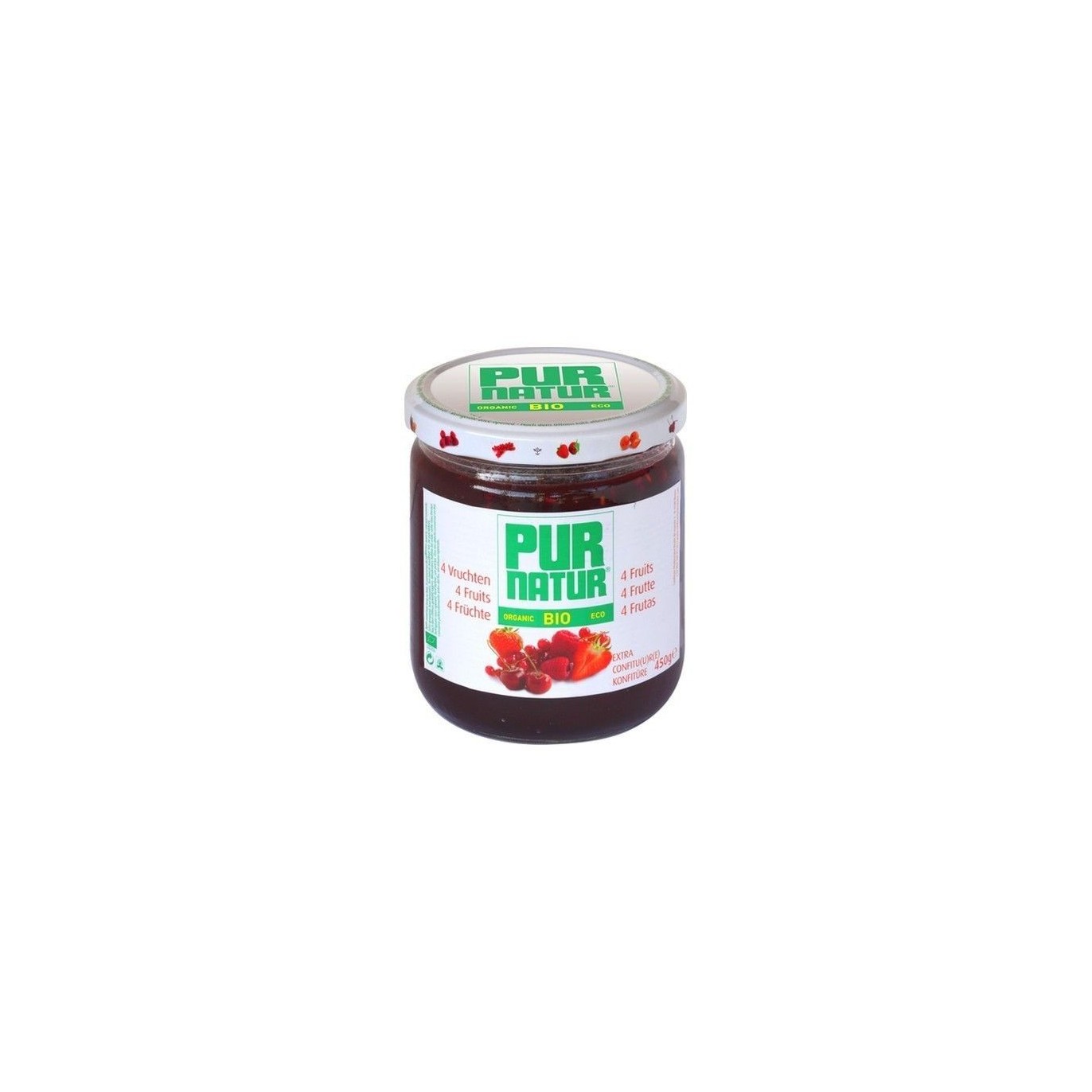Pur Natur confiture bio 4 fruits rouges 450 gr CHOCKIES