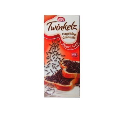 L - Mister Choc Twinkelz granulé noir 600 gr CHOCKIES
