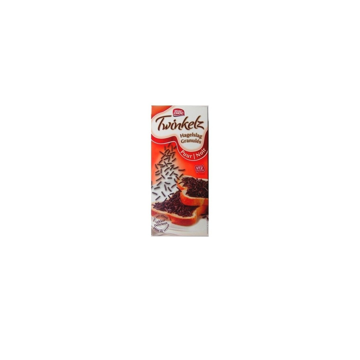 L - Mister Choc Twinkelz granulé noir 600 gr CHOCKIES