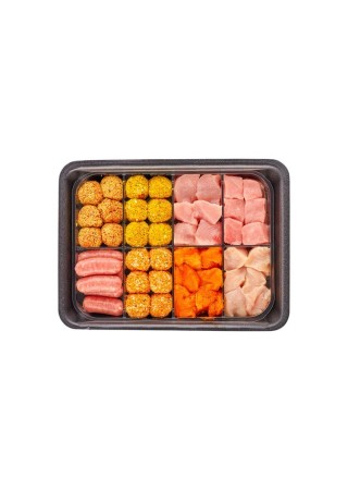 Plateau de viandes mixtes pour fondue +- 1 kg