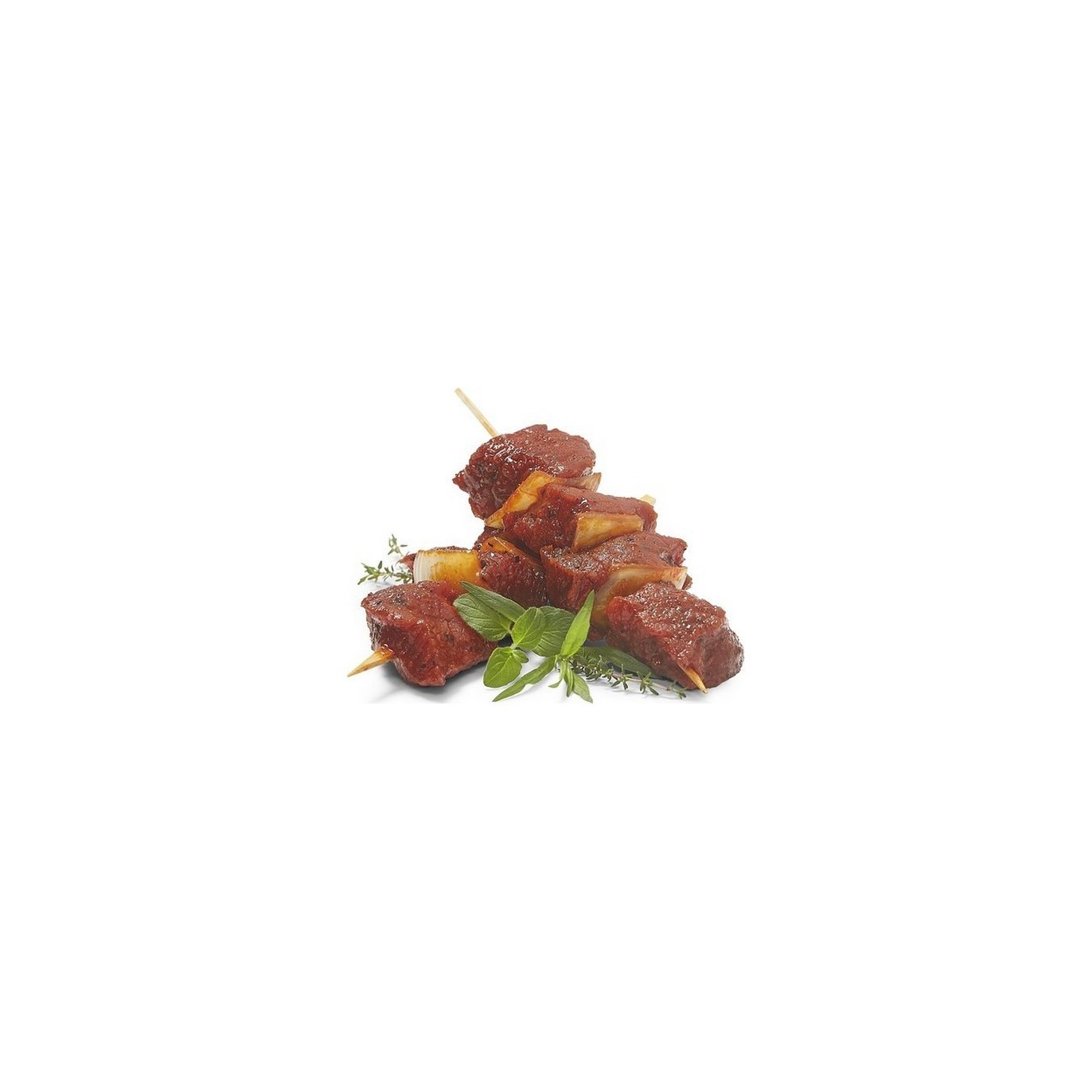 Brochettes de boeuf marinées 2 pc +- 300 gr
