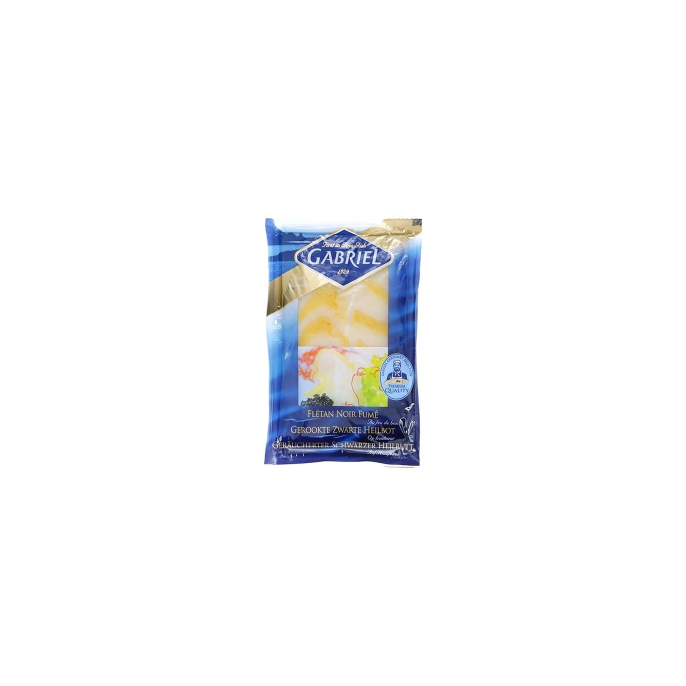 Gabriel flétan noir fumé en tanches 150 gr