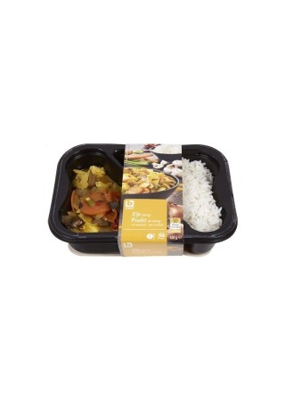 BONI SELECTION poulet curry + riz 400 gr  - 1