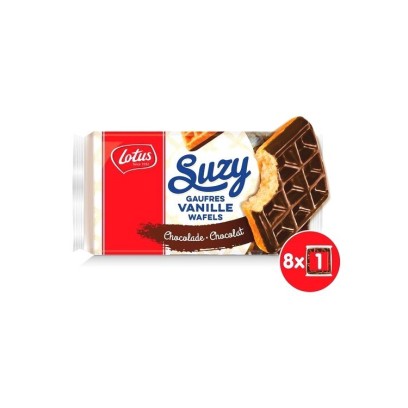 Lotus 8 gaufres Suzy vanille chocolat 296 gr