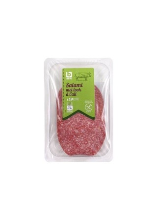 Boni Selection salami ail sans gluten tranches 200 gr