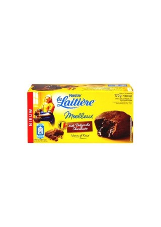 La Laitière moelleux au chocolat belge 2x 85 gr