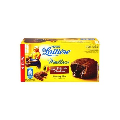 La Laitière moelleux au chocolat belge 2x 85 gr