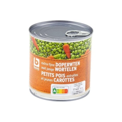 Boni Selection petits pois carottes extra fin 400 gr
