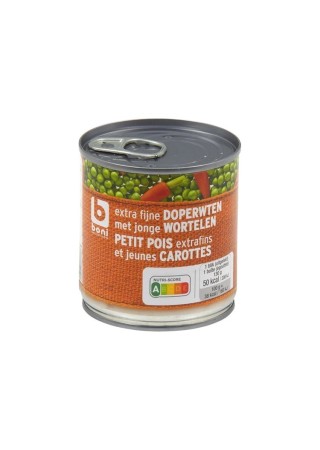 Boni Selection petits pois carottes extra fin 200 gr