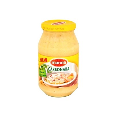 Manna sauce carbonara lard - fromage 500 gr