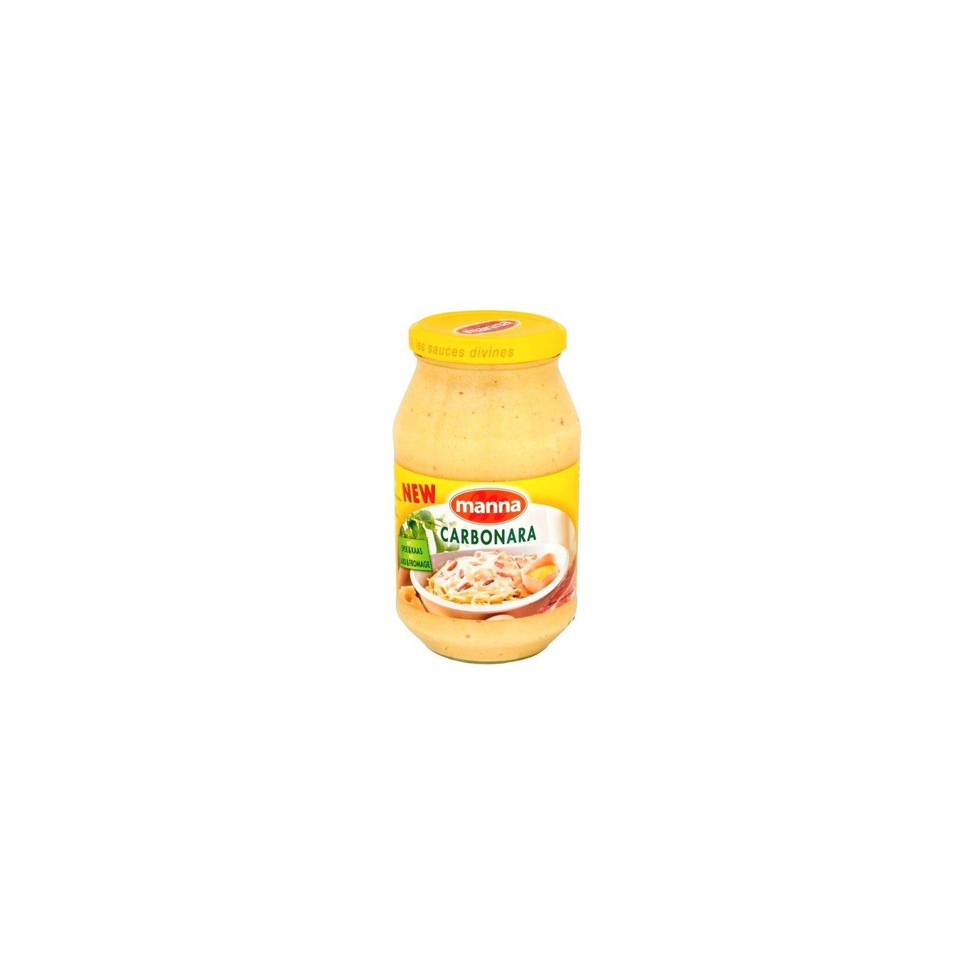 Manna sauce carbonara lard - fromage 500 gr