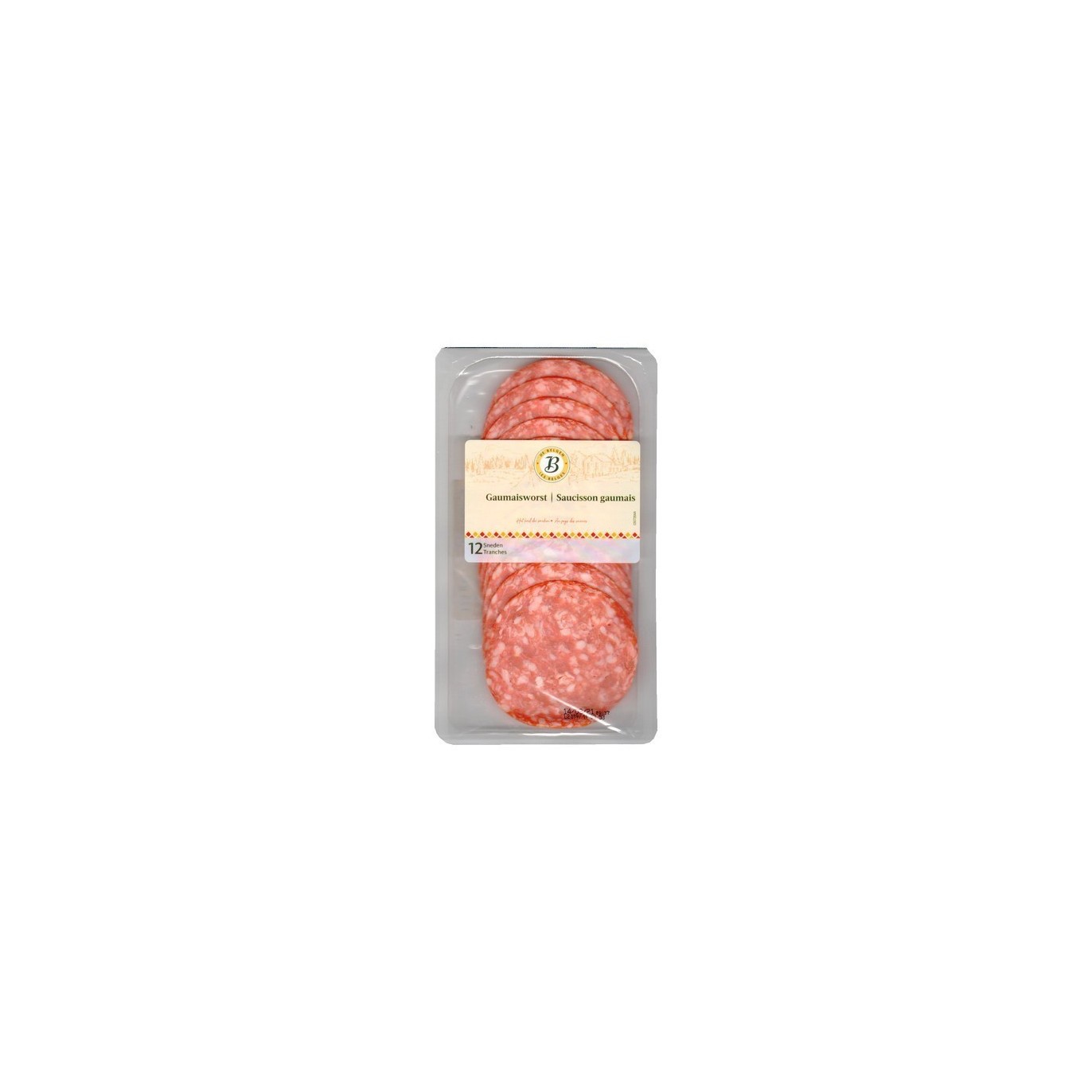 CB - Les Belges saucisson Gaumais 12 tranches 125 gr