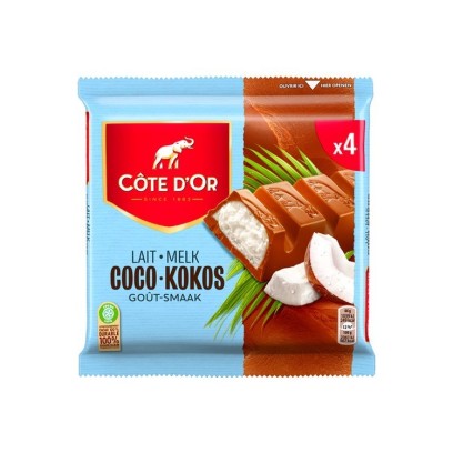 Côte d'Or bâton chocolat lait noix de coco 4x 44 gr