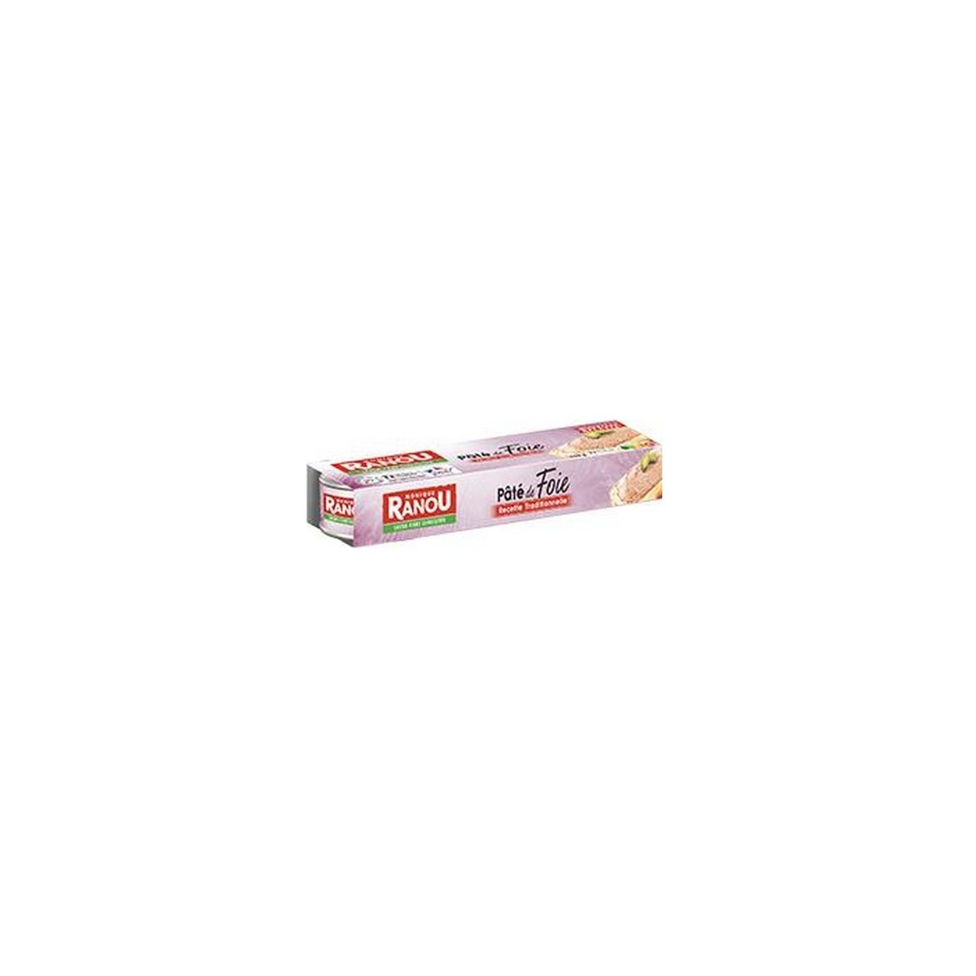 Monique Ranou pâté de foie 3x 80 gr