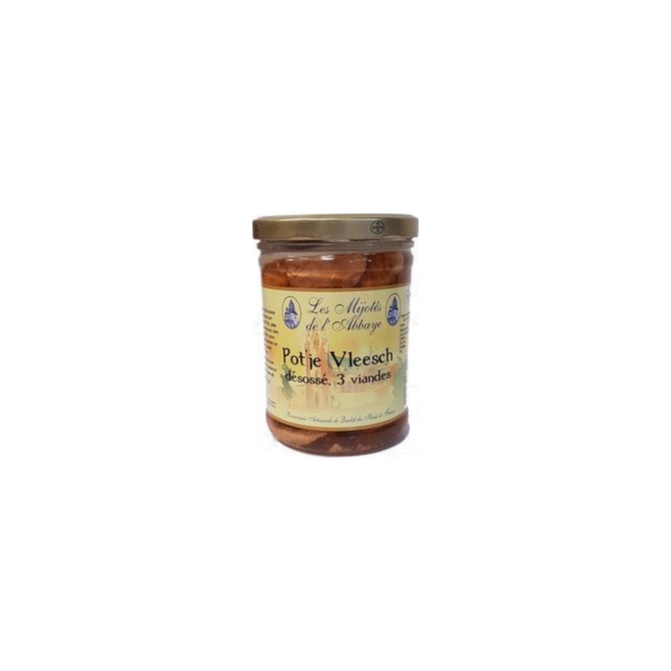 Mijotés de l'Abbaye Potjevleesch 3 viandes désossés 750 gr