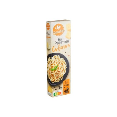 Carrefour Sensation kit spaghetti carbonara 3 portions