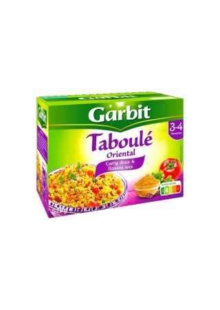 FR - Garbit taboulé oriental curry doux & raisins secs 3-4 portions 525 gr