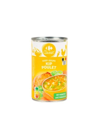 Carrefour Classic soupe poulet vermicelles 460 ml