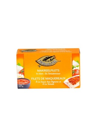 Feuille d'Or maquereau sauce oignons et tomate MSC 125 gr