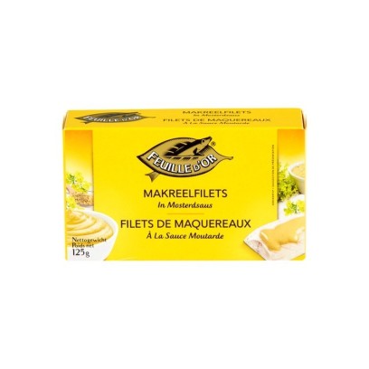 Feuille d'Or maquereau sauce moutarde MSC 125 gr