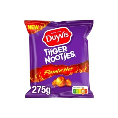 Duyvis Tiger Nuts nootjes flamin'hot 275 gr