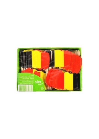 Sier pics (cure-dents) drapeau belge 500 pcs