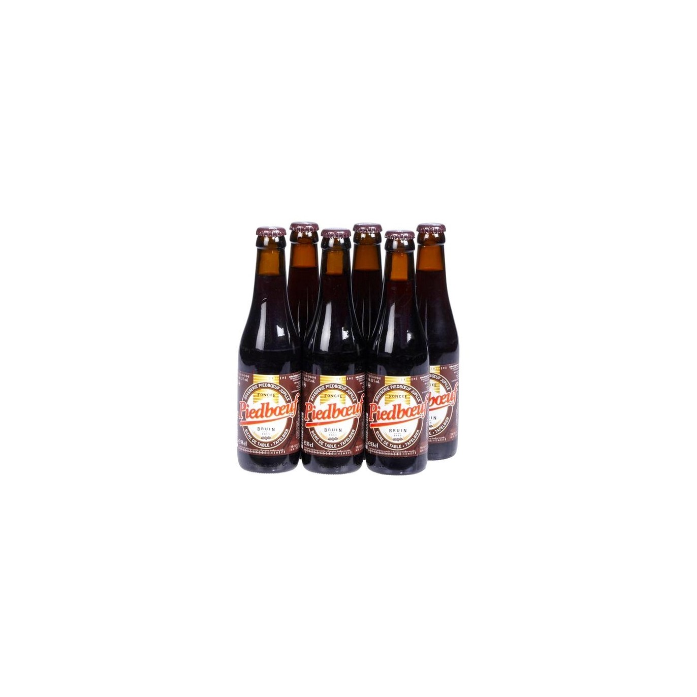 Piedboeuf bière brune de table belge 1.1% 6x 33 cl