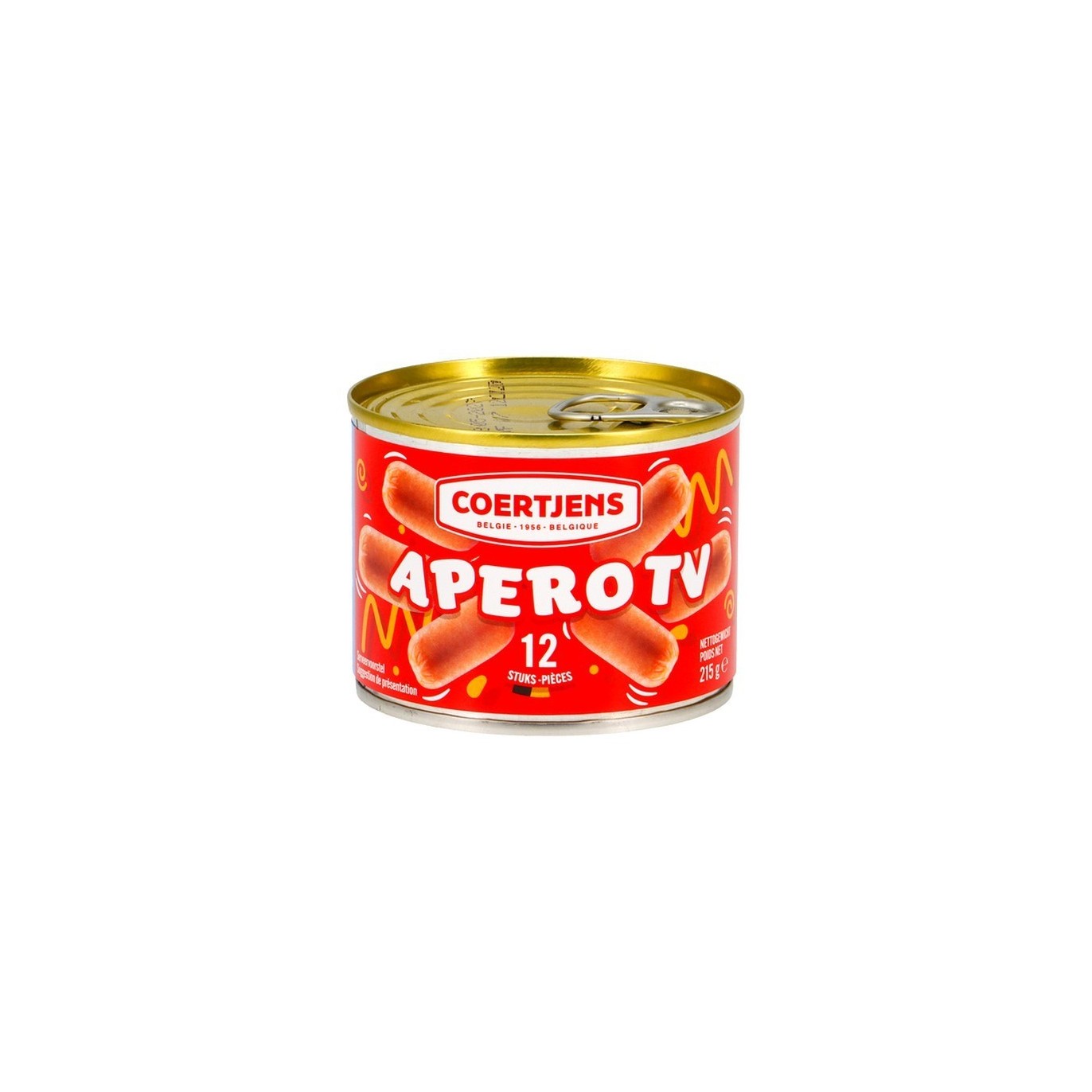 Coertjens 12 saucisses apéro TV 215 gr