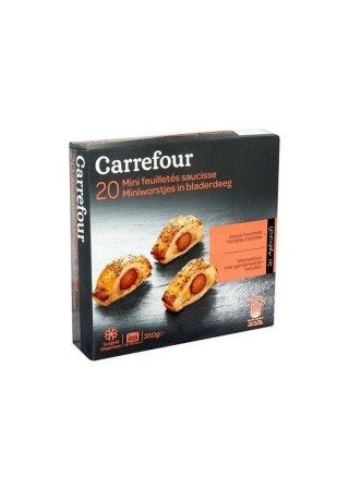 Carrefour 20 Minis Feuilletés Saucisse 350 gr