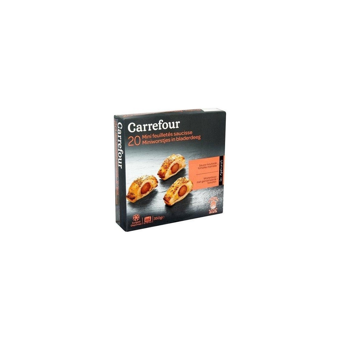Carrefour 20 Minis Feuilletés Saucisse 350 gr