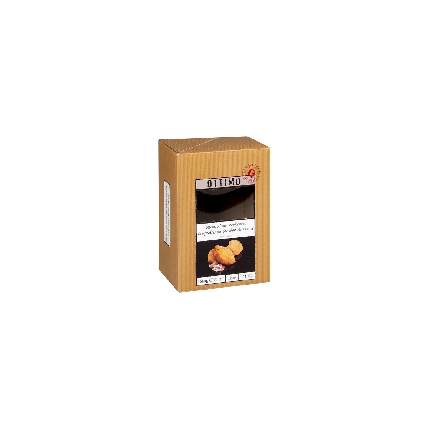 Croquetas Ottimo con jamón serrano 24x 65 gr Entrega Congeladas