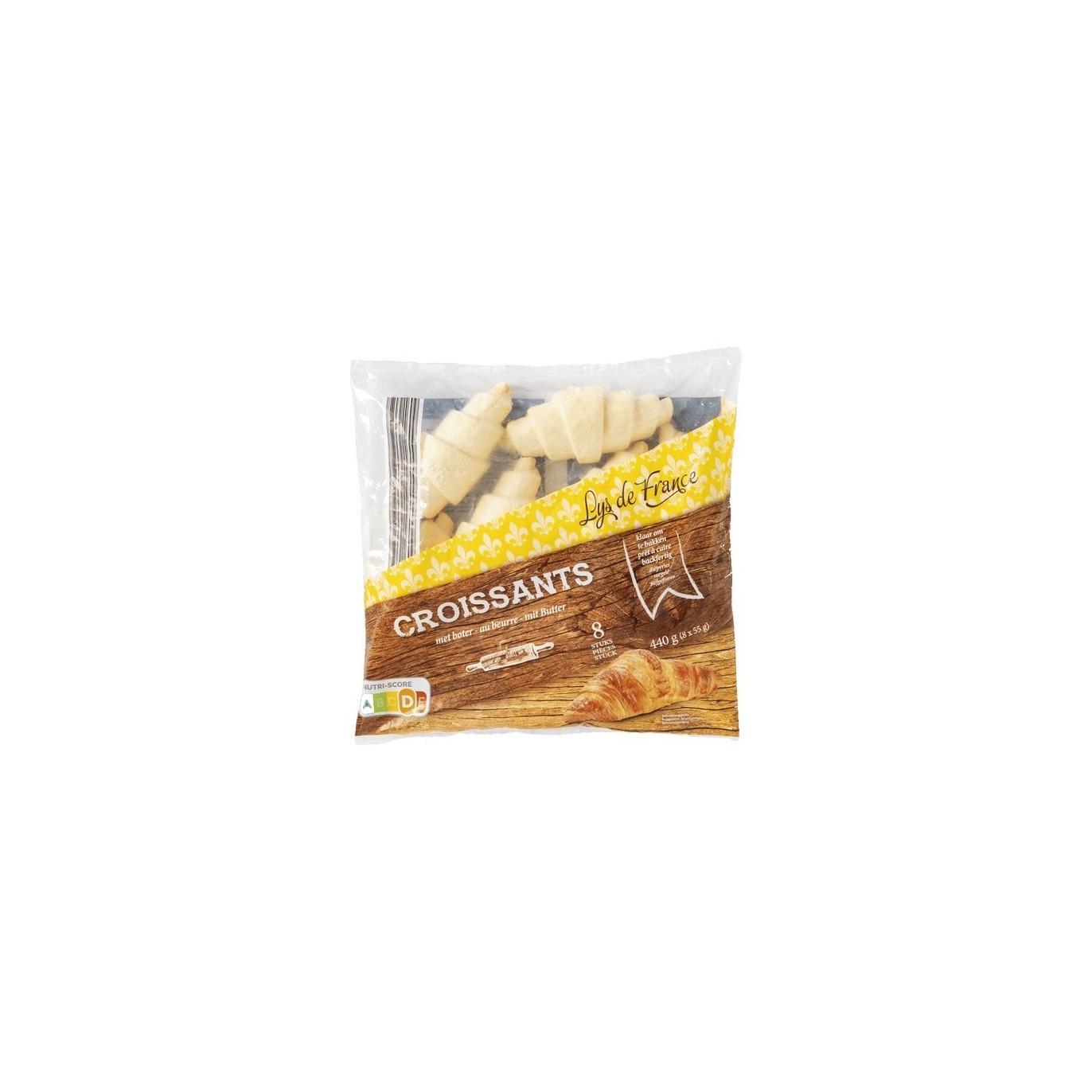 A - Lys de France 8 croissants au beurre 440 gr