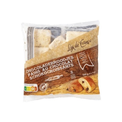 A - Lys de France 8 pains au chocolat 560 gr