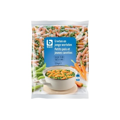 Boni Selection petits pois jeunes carottes 1