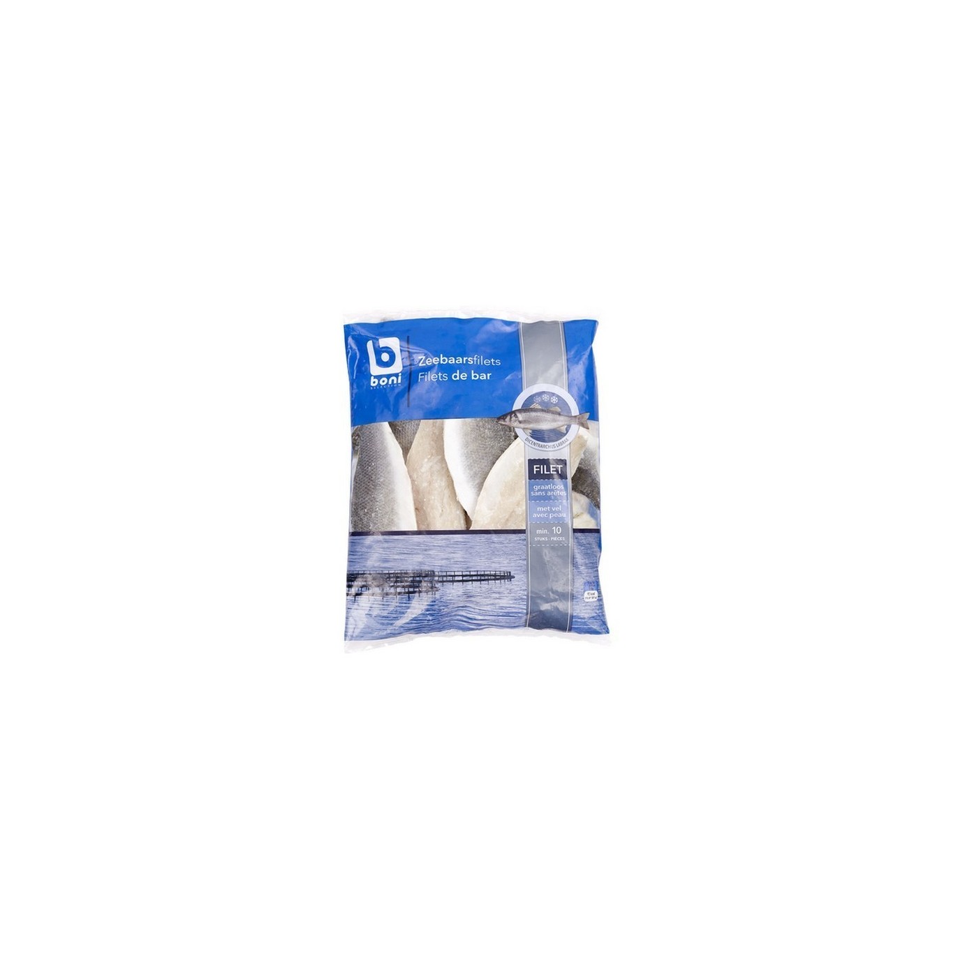 BONI SELECTION filet de bar (10-15pcs) 1kg - BELFREEZE